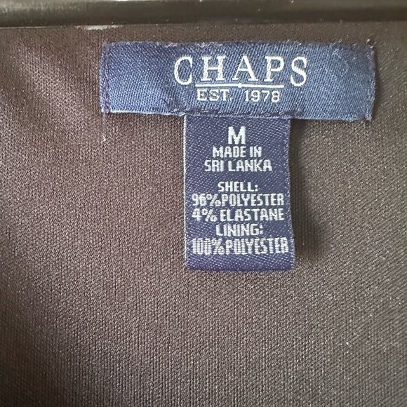 Chaps Black and White Patterned Maxi Dress whimsigoth - Picture 2 of 3